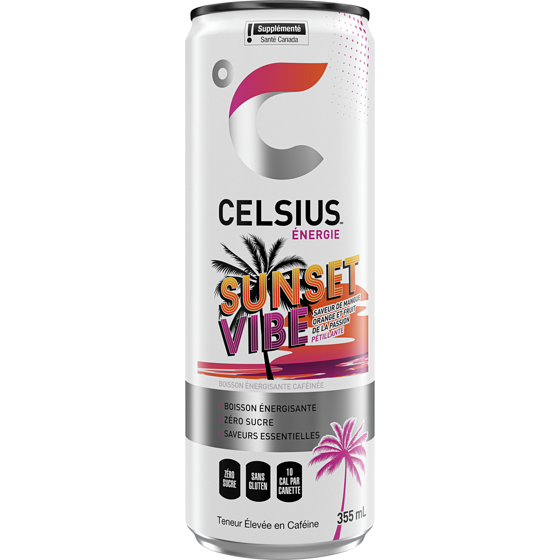 Celsius Sunset Vibe  355 ml, 1,26 $/100ml