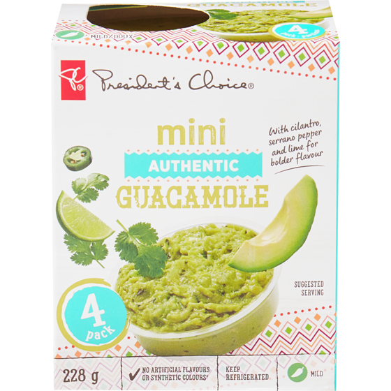 le Choix du Président Mini guacamole authentique 228 g, 2,41 $/100g