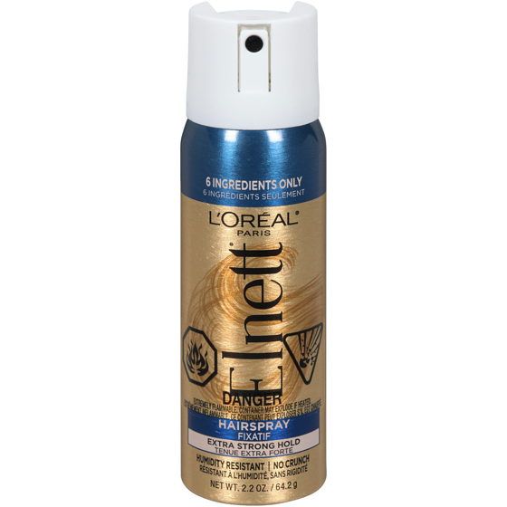 L'Oreal Paris Extra Strong Hold Hairspray, Elnett Satin Classic, Travel Size 64.2 g, $14.02/100g