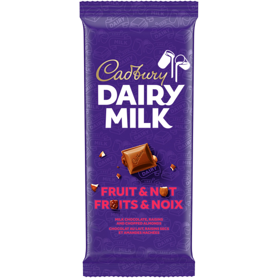 Cadbury DAIRY MILK Fruit & Nut Milk Chocolate Bar 180 g, $3.88/100g