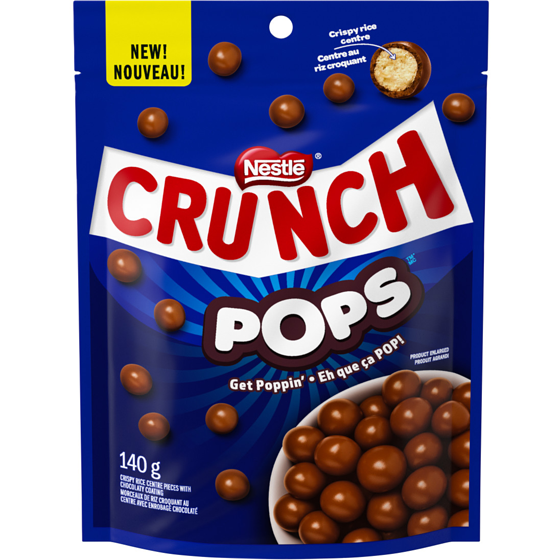 Nestlé Crunch Pops, Crispy Rice Centre, Milk Chocolaty Coating 140 g, $4.99/100g