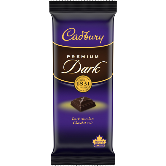 Cadbury Premium Dark Chocolate Bar 90 g, $4.43/100g