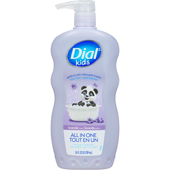 Dial Kids Hair, Body + Bubble Bath All In One Lavender Scent Ages 2+ 709 ml, $1.41/100ml