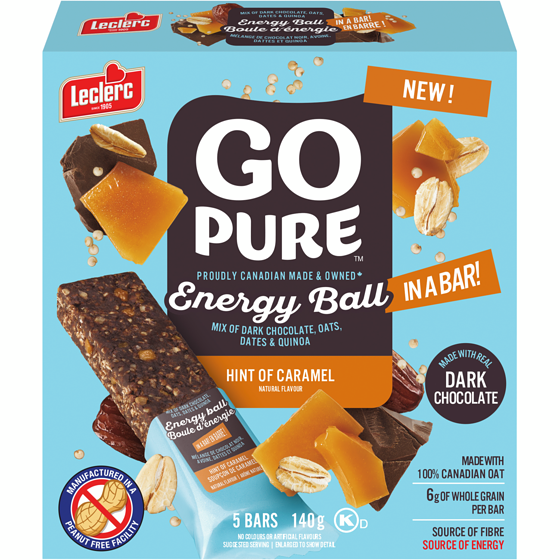 Leclerc Energy Ball In A Bar Hint Of Caramel 140 g, $2.14/100g