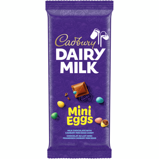 Cadbury DAIRY MILK Milk Chocolate Bar with MINI EGGS 180 g, $3.88/100g
