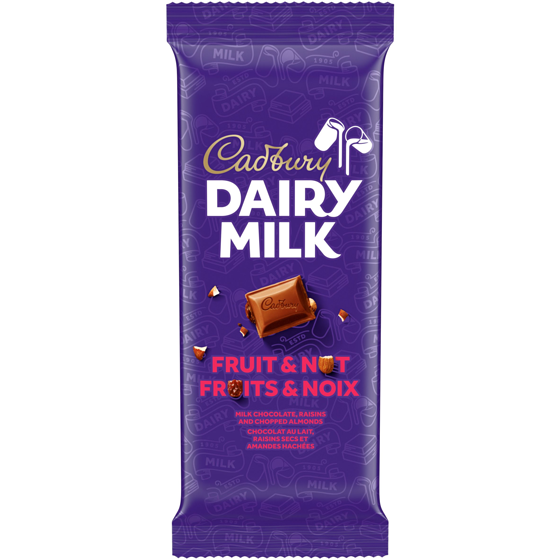 Cadbury DAIRY MILK Fruit & Nut Milk Chocolate Bar 90 g, $4.43/100g