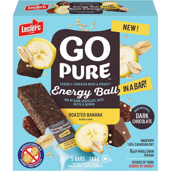Leclerc Energy Ball In A Bar Roasted Banana 140 g, $2.14/100g
