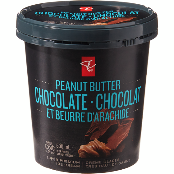 PC Black Label Super Premium Peanut Butter Chocolate Ice Cream 500 ml, $0.90/100ml