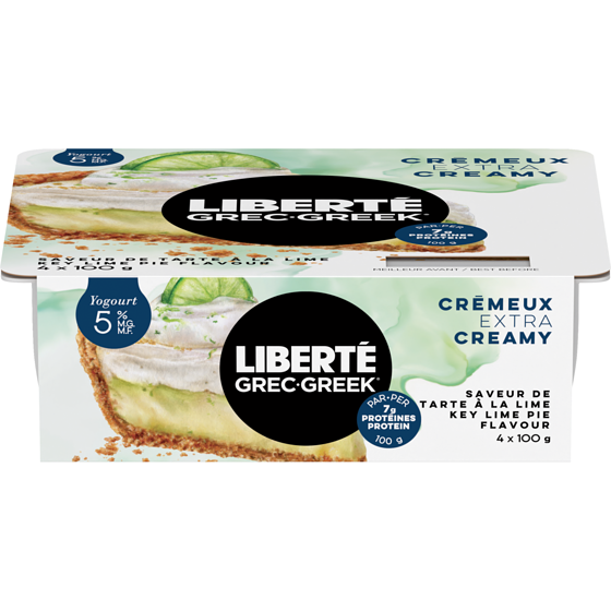 Liberte Greek 5% Extra Creamy Yogurt, Key Lime Pie 400 g, $1.25/100g