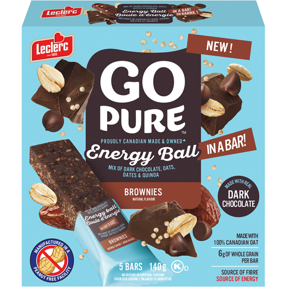 Leclerc Energy Ball In A Bar Brownies 140 g, $2.14/100g