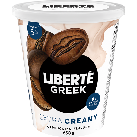 Liberte Greek Yogurt Extra Creamy, Cappuccino 650 g, $1.00/100g