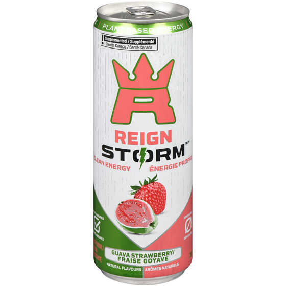 Reign Guava Strawberry, Can 355 ml, $0.70/100ml