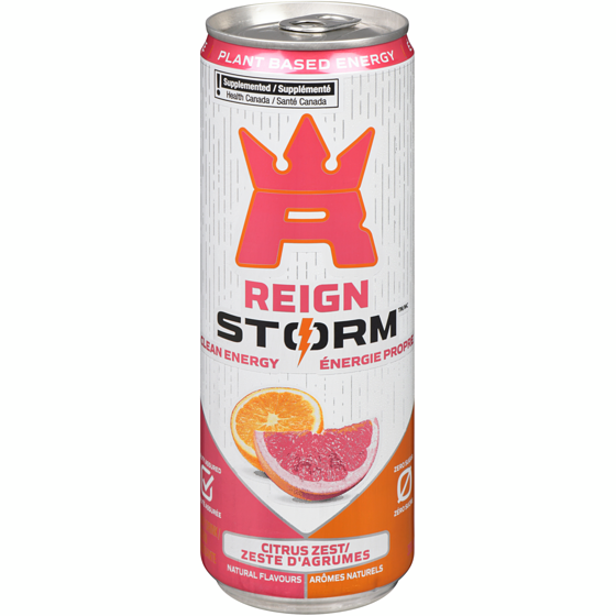 Reign Citrus Zest, Can 355 ml, $0.70/100ml