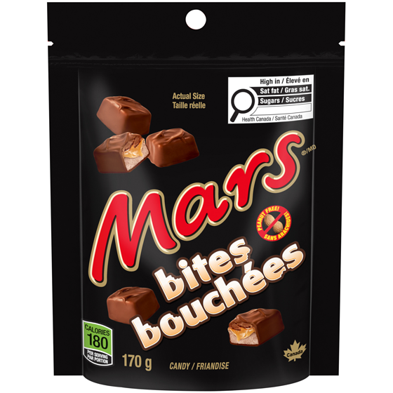 Mars Peanut Free Chocolate Candy Bites, Bag 170 g, $3.52/100g