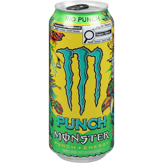 Monster Energy Rio Punch, canette 473 ml, 0,91 $/100ml