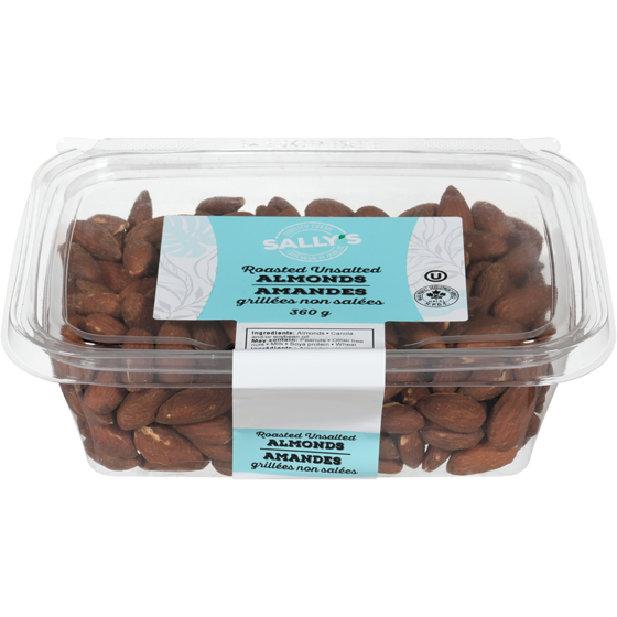 Sally Amandes grillées non salées 360 g, 2,91 $/100g