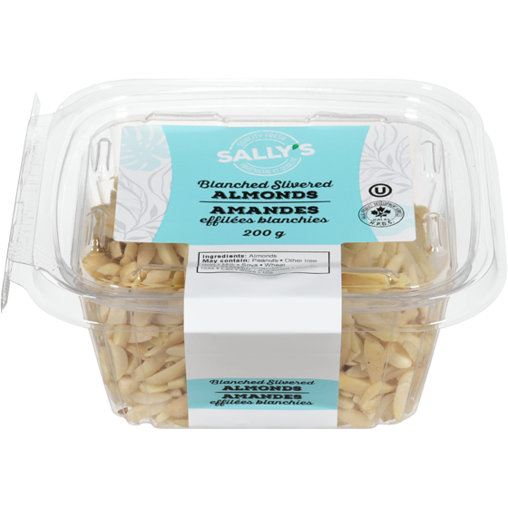 Sally Amandes effilées blanchies 200 g, 3,00 $/100g