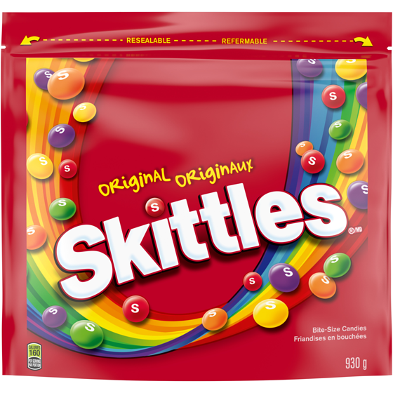Skittles Original Chewy Candy, Bag 930 g, $1.45/100g