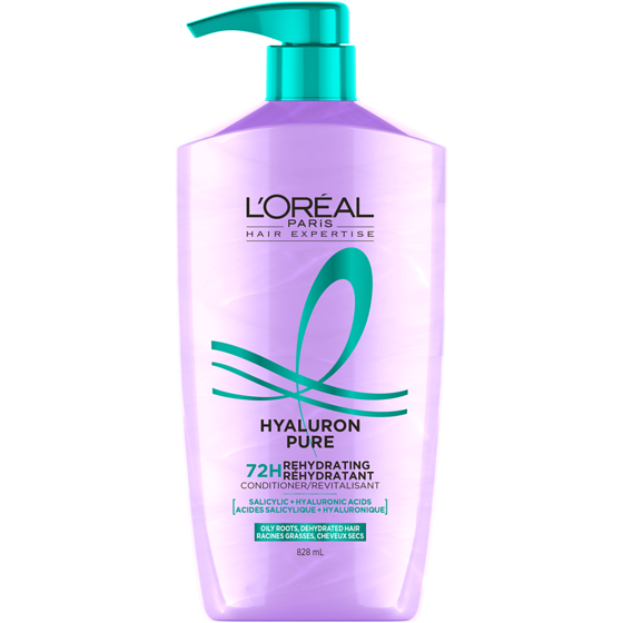 L'Oreal Paris Hyaluron Pure Rehydrating Conditioner 828 ml, $1.78/100ml