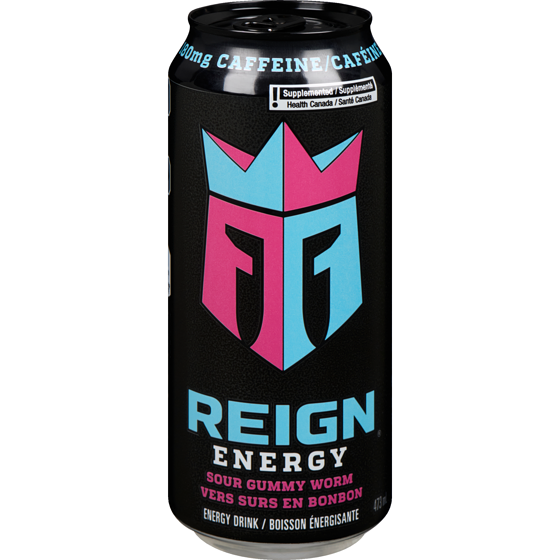 Reign Energy Energy Drink Sour Gummy Worm 473 ml, $0.63/100ml