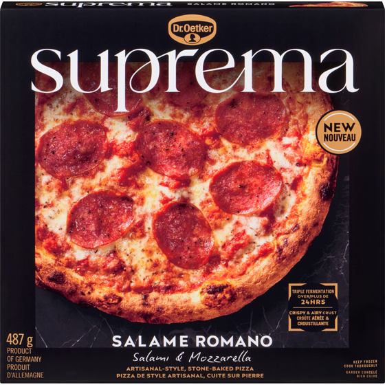 Dr Oetker Suprema Artisanal-Style, Stone-Baked Pizza Salame Romano 487 g, $1.95/100g