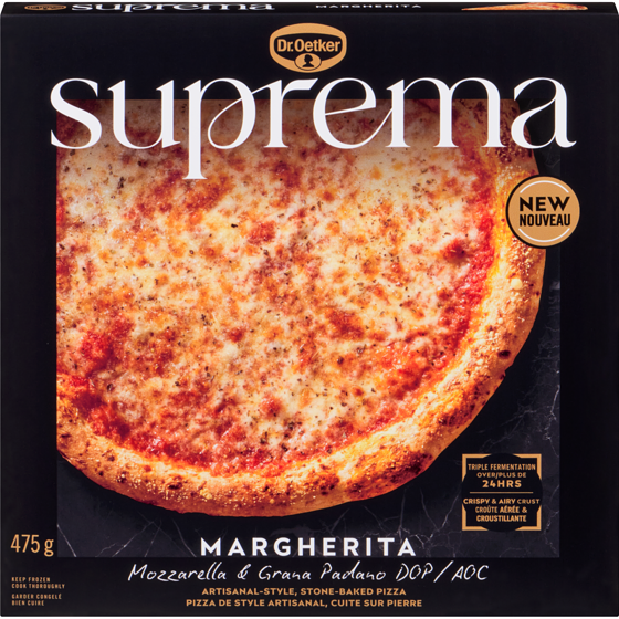 Dr Oetker Suprema Artisanal-Style, Stone-Baked Pizza Margherita 475 g, $2.00/100g
