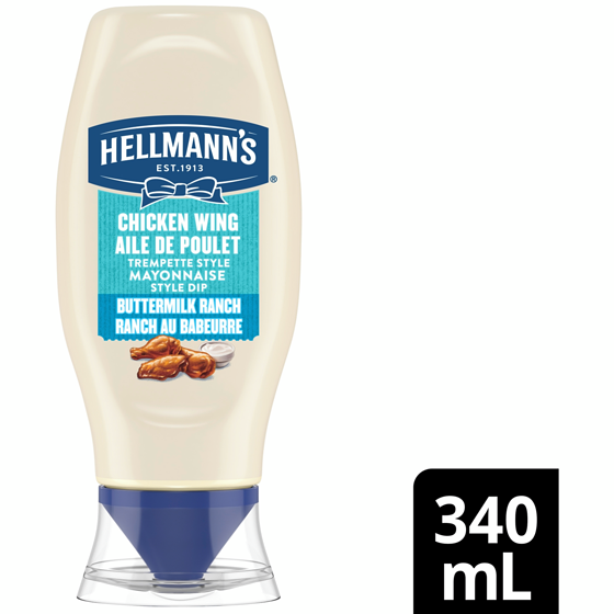 Hellmann's Buttermilk Ranch Chicken Wing Mayo Style Dip 340 ml, $1.61/100ml