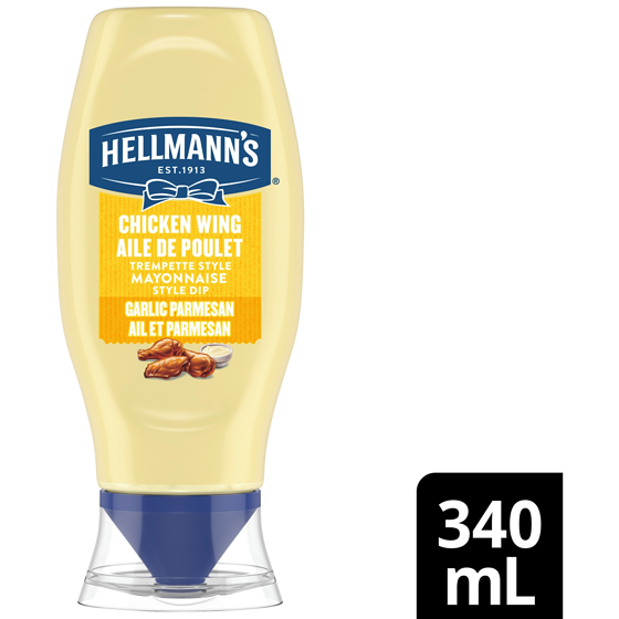 Hellmann's Garlic Parmesan Chicken Wing Mayo Style Dip 340 ml, $1.61/100ml