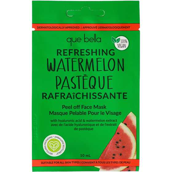 Que Bella Peel Off Face Mask, Refreshing Watermelon 10 ml, $26.90/100ml