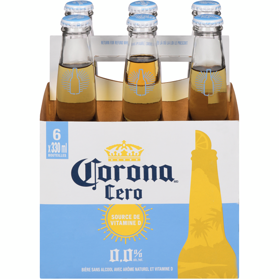 Corona Cero bière sans alcool avec arôme naturel et vitamine D 6x330.0 ml, 0,81 $/100ml