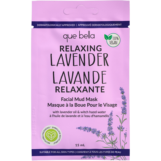 Que Bella Facial Mud Mask, Relaxing Lavender 15 ml, $17.93/100ml