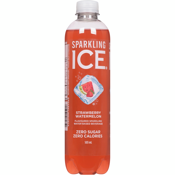 Sparkling Ice Flavoured Sparkling Water Based Beverage Strawberry Watermelon 503 ml, $0.26/100ml