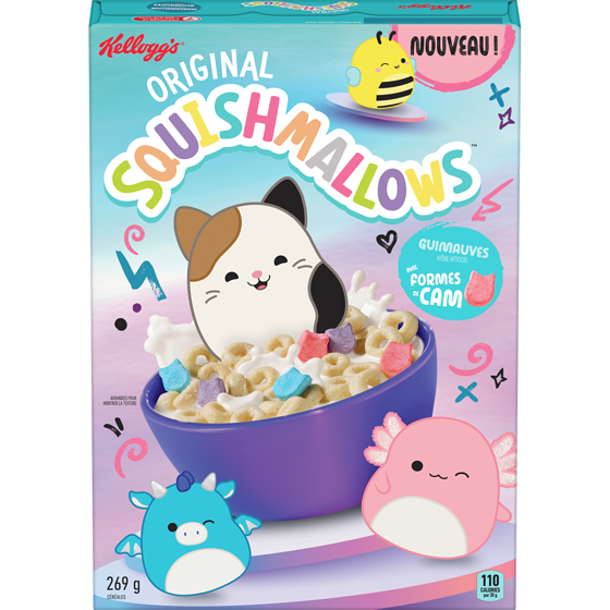 Kellogg’s Céréales Squishmallows 269 g, 2,15 $/100g