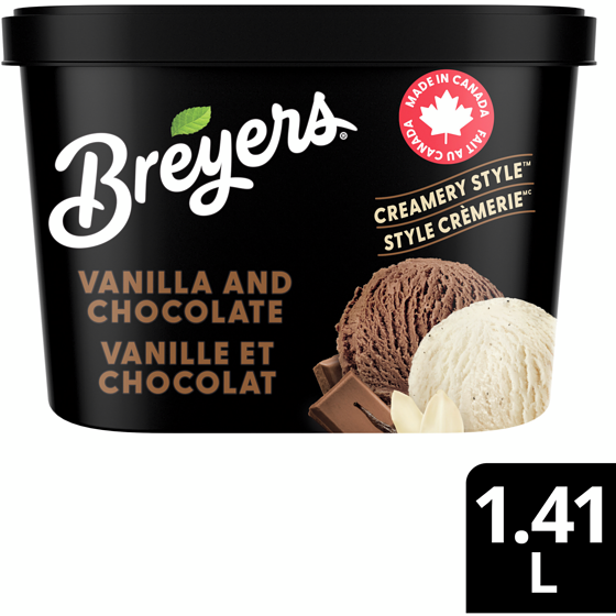 Breyers Crème glacée légère vanille et chocolat  1410 ml, 0,32 $/100ml