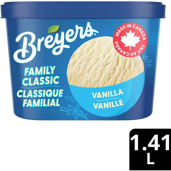 Breyers Vanilla Frozen Dessert  1410 ml, $0.32/100ml