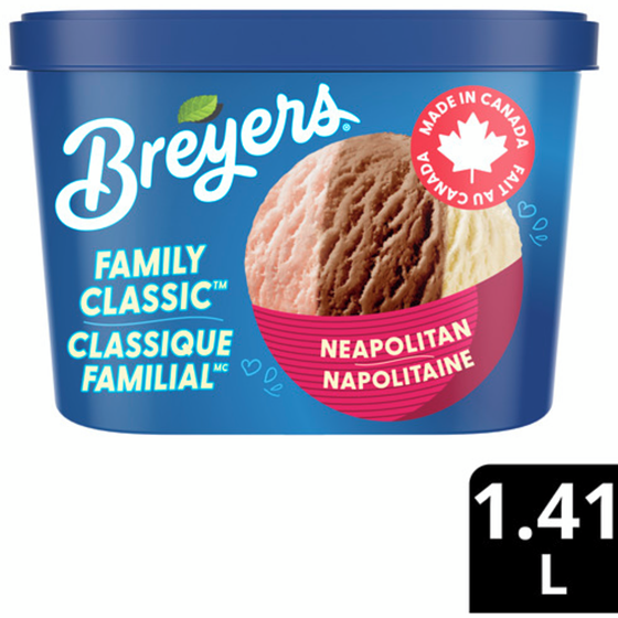 Breyers Neapolitan Frozen Dessert  1410 ml, $0.32/100ml