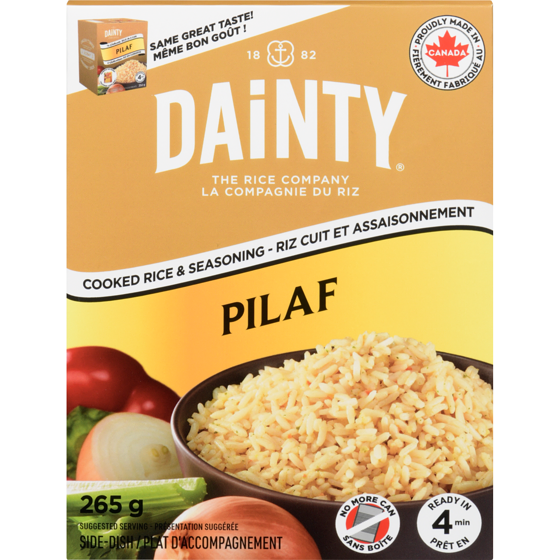 Dainty Cooked Rice & Seasoning Pilaf 265 g, $1.05/100g