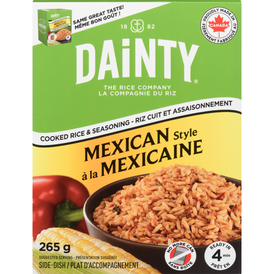 Dainty Cooked Rice & Seasoning Mexican Style 265 g, $1.05/100g