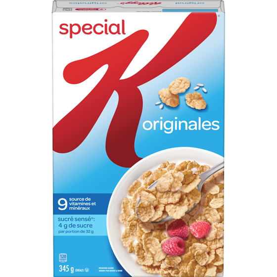 Kellogg’s Special K Céréales originales 345 g, 1,82 $/100g