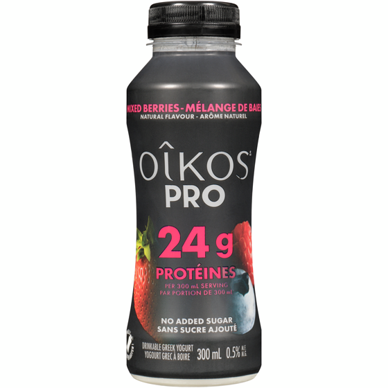 Oikos PRO High Protein Yogurt Drink, Mixed Berries 300 ml, $1.33/100ml