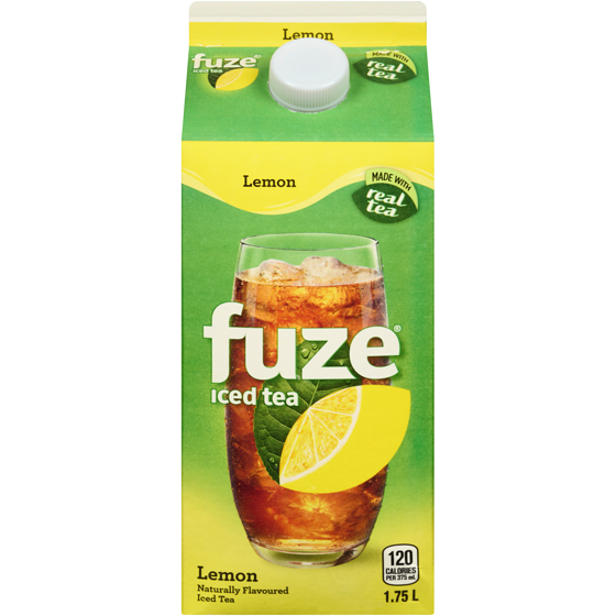 Fuze Lemon Iced Tea Gable top 1750 ml, $0.26/100ml