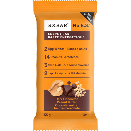 RXBar Barre énergétique chocolat noir et beurre d'arachide 55 g, 6,35 $/100g