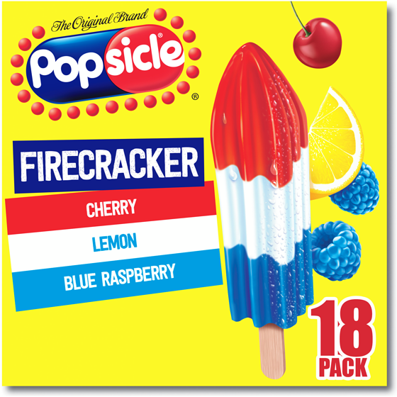 Popsicle Firecracker Ice Pops 18 x 50 mL 18 ea, $0.42/1ea