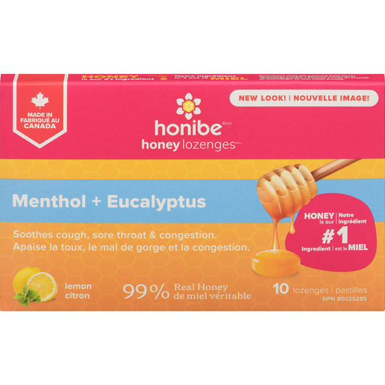 Honibe Honey Lozenges Lozenges Lemon 10 ea, $0.55/1ea