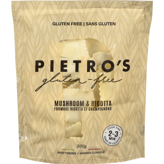PIETRO'S Gluten-Free Pasta Mushroom & Ricotta 300 g, $3.83/100g