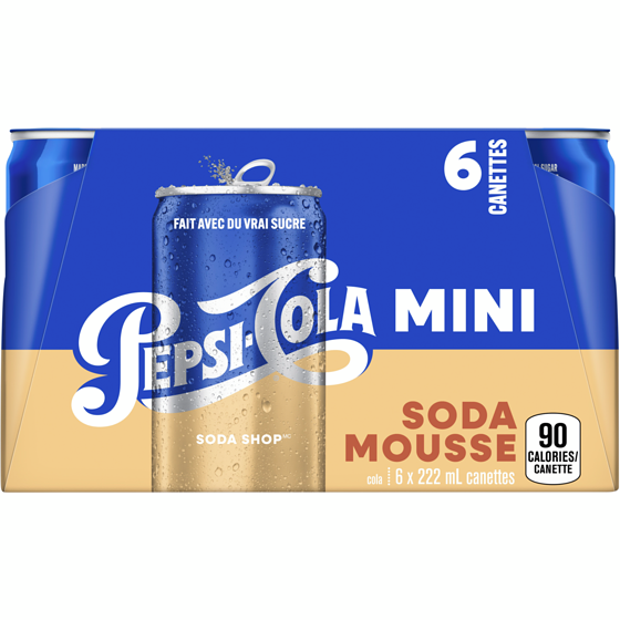 Pepsi Soda Mousse 6x222.0 ml, 0,41 $/100ml