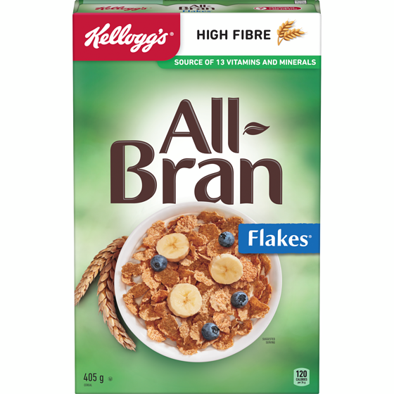 Kelloggs All Bran All-Bran Cereal Flakes 405 g, $1.73/100g