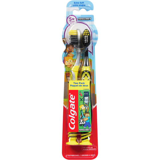 Colgate Minecraft brosses à dents extra souple 5+ ans 2 ea, 4,00 $/1ch