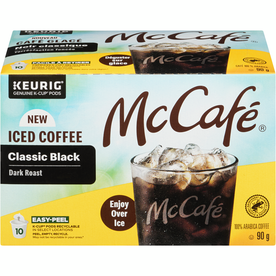 McCafe K-Cup Ice Coffee Dark Roast, Classic Black 10 ea, $1.50/1ea