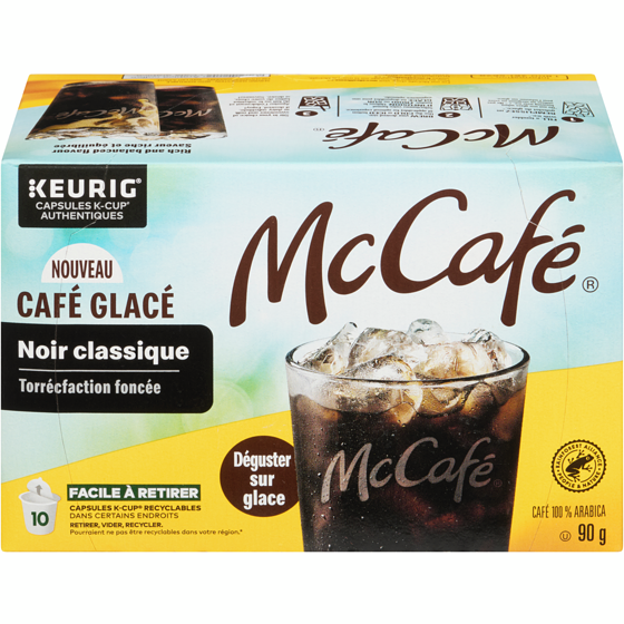 McCafé K-Cup Café glacé de torréfaction foncée, noir classique 10 ea, 1,70 $/1ch